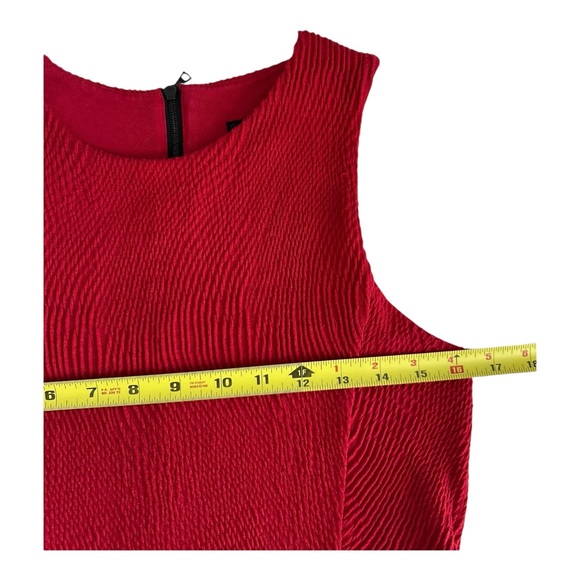 Rag & Bone Women's Geneva Textured Sleeveless Holiday Dress Red Size Small - Picture 9 of 12